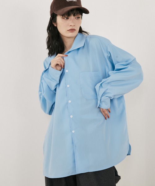 セール】オーバーサイズビッグカラーシャツ（シャツ/ブラウス