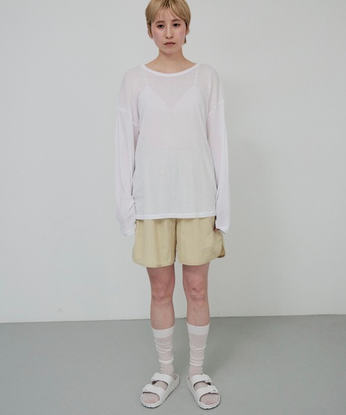 lit(リット)の「Piping Easy Short Pants(その他パンツ・レディース・ブラック/ワイン/ベージュ・FREE)」の20枚目の写真