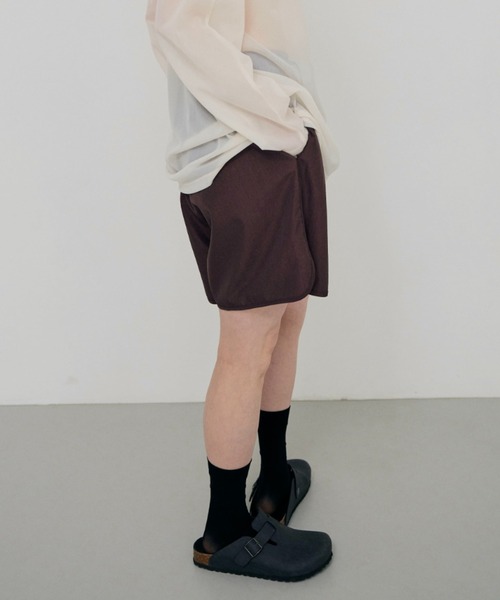 lit（リット）の「Piping Easy Short Pants（その他パンツ・レディース・ブラック/ワイン/ベージュ・FREE）」の13枚目の写真