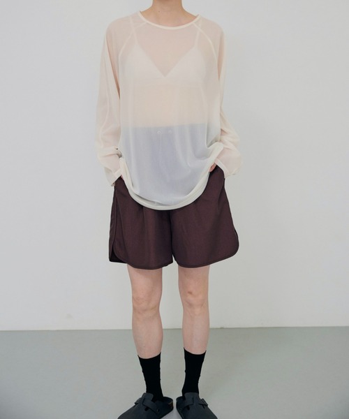 lit（リット）の「Piping Easy Short Pants（その他パンツ・レディース・ブラック/ワイン/ベージュ・FREE）」の12枚目の写真