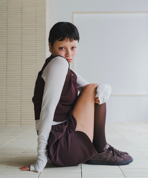 lit（リット）の「Piping Easy Short Pants（その他パンツ・レディース・ブラック/ワイン/ベージュ・FREE）」の15枚目の写真