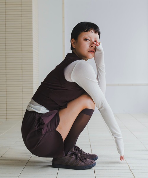 lit（リット）の「Piping Easy Short Pants（その他パンツ・レディース・ブラック/ワイン/ベージュ・FREE）」の16枚目の写真