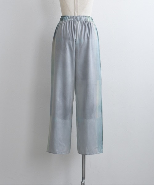 Eimee Law（エイミーロウ）の「水彩ptタックスリットパンツ（その他パンツ・レディース・ピンク/ブラウン/グリーン・FREE）」の22枚目の写真