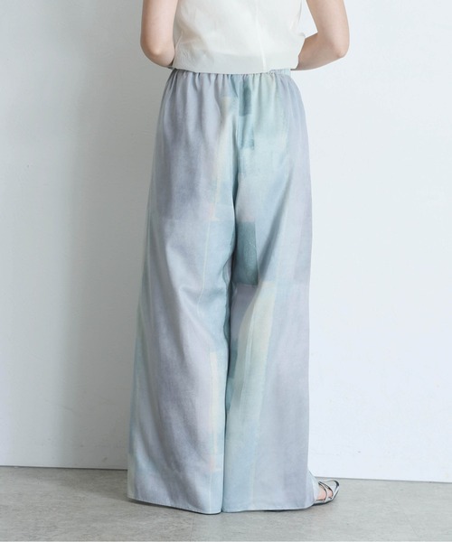 Eimee Law（エイミーロウ）の「水彩ptタックスリットパンツ（その他パンツ・レディース・ピンク/ブラウン/グリーン・FREE）」の13枚目の写真