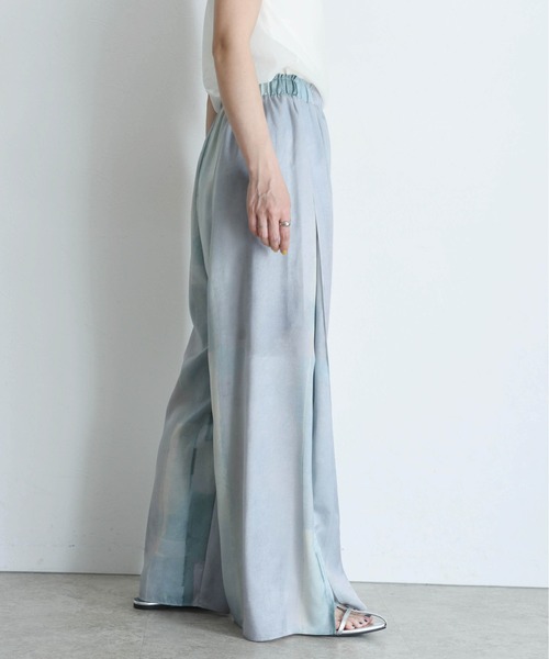 Eimee Law（エイミーロウ）の「水彩ptタックスリットパンツ（その他パンツ・レディース・ピンク/ブラウン/グリーン・FREE）」の15枚目の写真