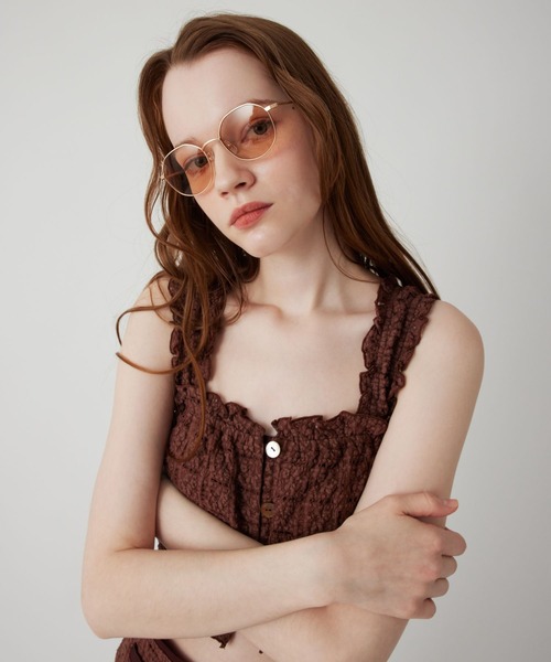 ME COUTURE(ミークチュール)の「レースセパレートオールインワン(つなぎ/オールインワン・レディース・オフホワイト/ブラウン・0/1)」の6枚目の写真