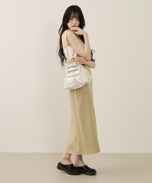 レスポートサックSM NET SHOULDER フィッシュネットシルバーホイル