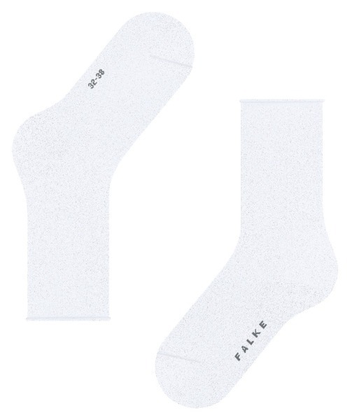 Kinetics（キネティクス）の「FALKE #46414 Shiny Socks（ファルケ ＃46414 シャイニー ソックス）（ソックス/靴下・レディース・ホワイト系/ブラック系・MEDIUM）」の6枚目の写真