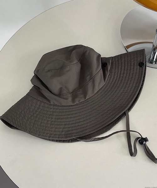 VIBGYOR（ヴィブジョー）の「pur chouchou/アウトドア キャンプ サファリハット P4261（ハット・レディース・ブラック/グレー/アイボリー/ブラウン・FREE）」の7枚目の写真