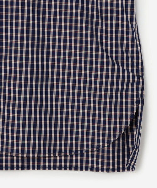 DANTON | コットン 半袖シャツワンピース PLAID WOMEN（シャツ