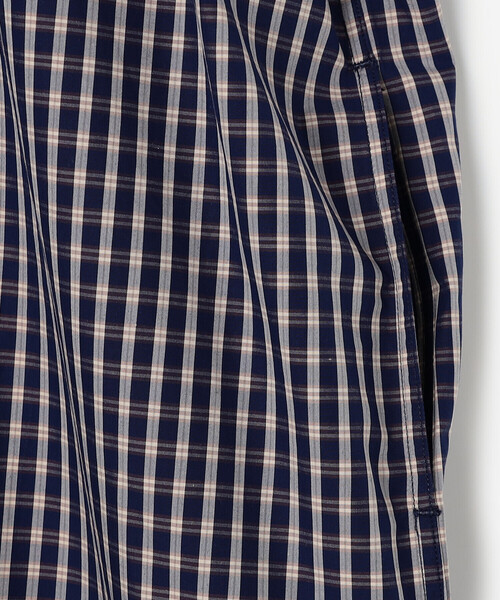 DANTON | コットン 半袖シャツワンピース PLAID WOMEN（シャツ