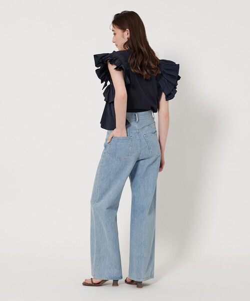 UNITED ARROWS｜プリーツフリル コンビ カットソー | Rakuten