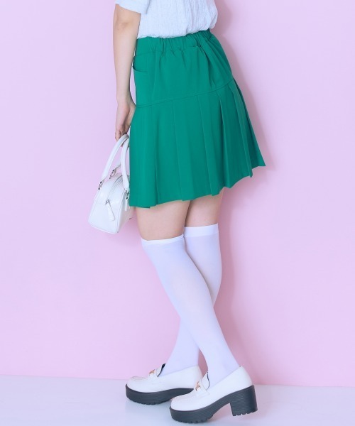 marun（マルン）の「＜大きいサイズ＞ボックスカラーミニスカート marun（スカート・レディース・ブルー/ブラック/グリーン/レッド・L/5L/4L/3L/LL）」の3枚目の写真