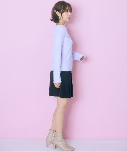 marun（マルン）の「＜大きいサイズ＞ボックスカラーミニスカート marun（スカート・レディース・ブルー/ブラック/グリーン/レッド・L/5L/4L/3L/LL）」の12枚目の写真