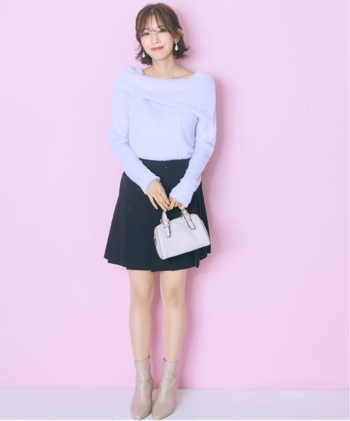 marun（マルン）の「＜大きいサイズ＞ボックスカラーミニスカート marun（スカート・レディース・ブルー/ブラック/グリーン/レッド・L/5L/4L/3L/LL）」の14枚目の写真