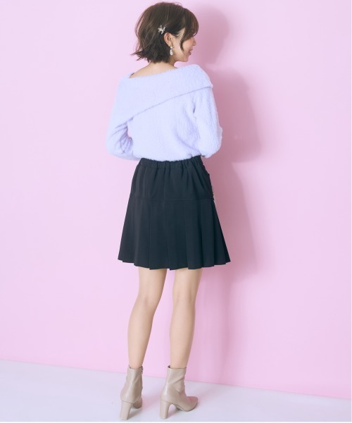 marun（マルン）の「＜大きいサイズ＞ボックスカラーミニスカート marun（スカート・レディース・ブルー/ブラック/グリーン/レッド・L/5L/4L/3L/LL）」の16枚目の写真