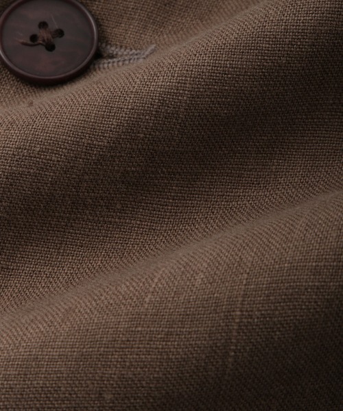 ボックスシルエット リネン シャツ ジャケット / セットアップ可能