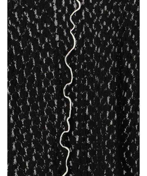 ehka sopo（エヘカソポ）の「配色メローレースカットソー（Tシャツ/カットソー・レディース・キナリ/オフホワイト/ブラック・F）」の10枚目の写真