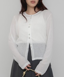 美品 Lisette マイリートップス リネンボレロカーディガン 白 FREE 美品 Lisette マイリートップス リネンボレロカーディガン 白