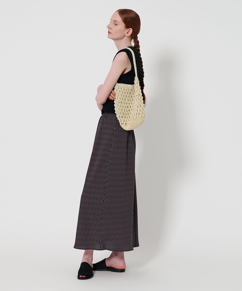 Steven Alan（スティーブンアラン）の「＜The Bagmati＞POPCORN MAETALIC BAG/ショルダーバッグ（かごバッグ・レディース・その他/ブラック・FREE）」の4枚目の写真