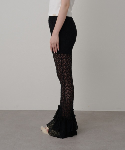 RAY CASSIN（レイカズン）の「レースフレアパンツ（その他パンツ・レディース・ホワイト/ブラック・FREE）」の19枚目の写真