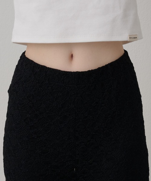 RAY CASSIN（レイカズン）の「レースフレアパンツ（その他パンツ・レディース・ホワイト/ブラック・FREE）」の21枚目の写真