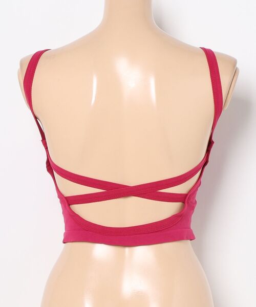 Lace Ladies(レースレディース)の「ソリッドカラー Uバック カップ付き コンパクト キャミソール(キャミソール・レディース・ローズ系/グリーン/ホワイト/ブラック・FREE)」の6枚目の写真