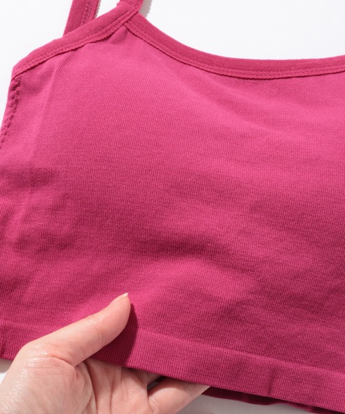 Lace Ladies(レースレディース)の「ソリッドカラー Uバック カップ付き コンパクト キャミソール(キャミソール・レディース・ローズ系/グリーン/ホワイト/ブラック・FREE)」の17枚目の写真