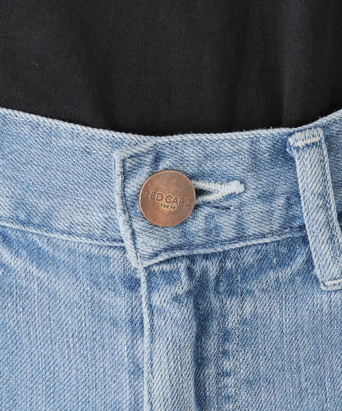 RED CARD TOKYO（レッドカード）の「【洗える】RED CARD TOKYO/レッドカードトーキョー Slogan denim（その他パンツ・レディース・サックスブルー/アイボリー・23/22/25/24）」の12枚目の写真