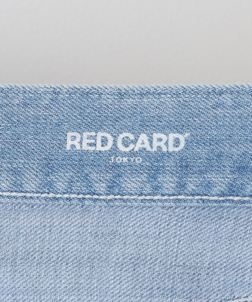 RED CARD TOKYO（レッドカード）の「【洗える】RED CARD TOKYO/レッドカードトーキョー Slogan denim（その他パンツ・レディース・サックスブルー/アイボリー・23/22/25/24）」の8枚目の写真