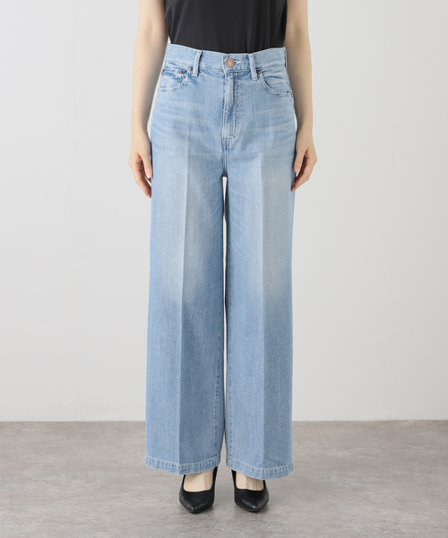 RED CARD TOKYO（レッドカード）の「【洗える】RED CARD TOKYO/レッドカードトーキョー Slogan denim（その他パンツ・レディース・サックスブルー/アイボリー・23/22/25/24）」の4枚目の写真