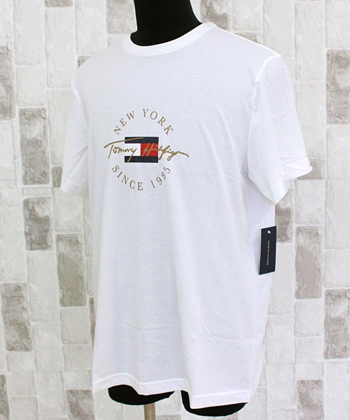 TOMMY HILFIGER(トミーヒルフィガー)の「サークルロゴグラフィッククルーネック Tシャツ(Tシャツ/カットソー・メンズ・オートミール/ネイビー/ホワイト/レッド・M/L/XL)」の8枚目の写真