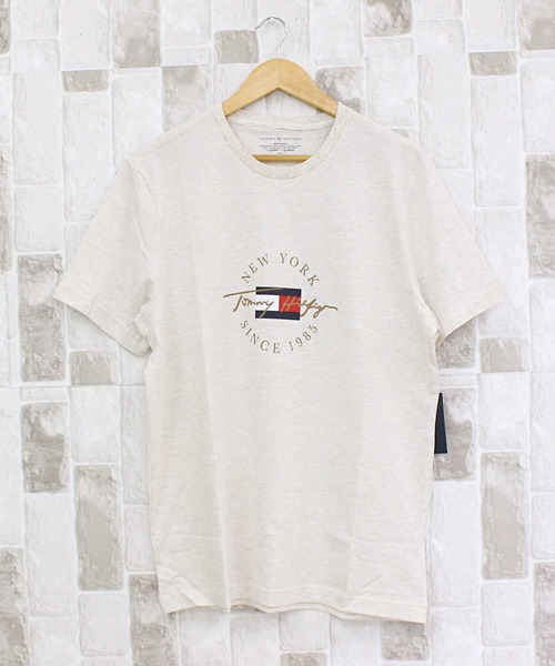 TOMMY HILFIGER(トミーヒルフィガー)の「サークルロゴグラフィッククルーネック Tシャツ(Tシャツ/カットソー・メンズ・オートミール/ネイビー/ホワイト/レッド・M/L/XL)」の11枚目の写真