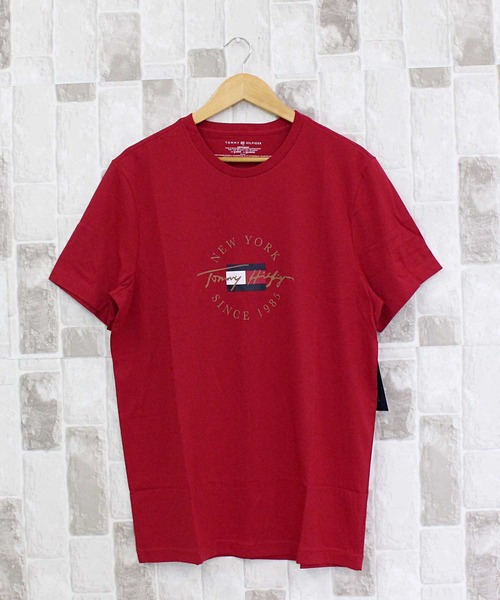 TOMMY HILFIGER(トミーヒルフィガー)の「サークルロゴグラフィッククルーネック Tシャツ(Tシャツ/カットソー・メンズ・オートミール/ネイビー/ホワイト/レッド・M/L/XL)」の21枚目の写真
