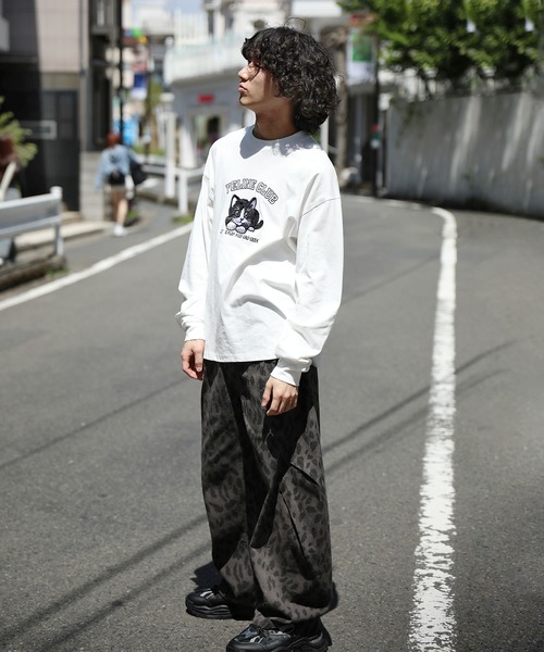 HOOK（フック）の「HOOK -original-　ふわふわ猫刺繍ロンTEE（Tシャツ/カットソー・メンズ・ブラック/ホワイト・LARGE/MEDIUM/X-LARGE）」の21枚目の写真