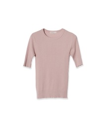 Adriana Kay | Adriana Kay/アドリアナケイ 変形リブ 5分袖プルオーバー(Tシャツ/カットソー)