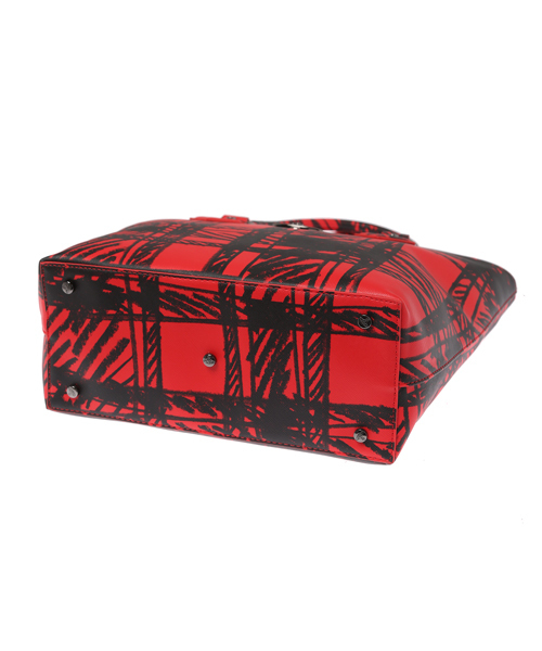 Vivienne Westwood（ヴィヴィアンウエストウッド）の「TOTE BAG (SAFFIANO TARTAN)（トートバッグ・レディース・レッド/ブルー・FREE）」の5枚目の写真