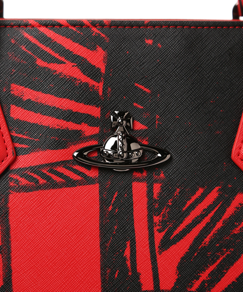 Vivienne Westwood（ヴィヴィアンウエストウッド）の「TOTE BAG (SAFFIANO TARTAN)（トートバッグ・レディース・レッド/ブルー・FREE）」の8枚目の写真