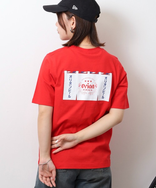 FUNALIVE(ファンアライブ)の「オリオン ビール プリントTシャツ(Tシャツ/カットソー・レディース・ブラック/オフホワイト/ブルー/レッド・L/M)」の4枚目の写真