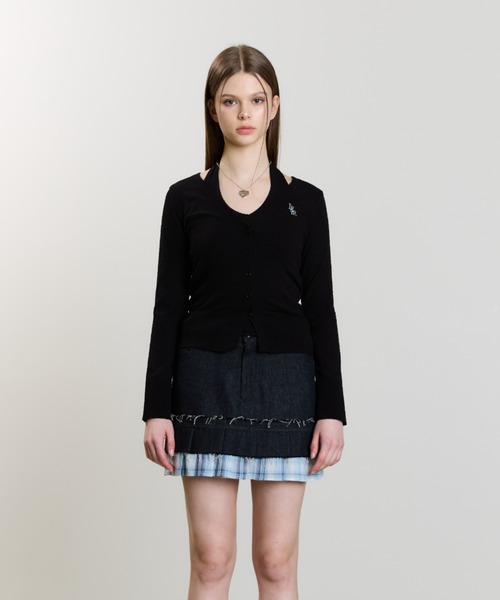 LUVISTRUE(ラヴイズトゥルー)の「SM DENIM MINI SKIRT(デニムスカート・レディース・ブルー・FREE)」の4枚目の写真