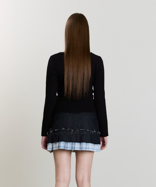 LUVISTRUE(ラヴイズトゥルー)の「SM DENIM MINI SKIRT(デニムスカート・レディース・ブルー・FREE)」の6枚目の写真