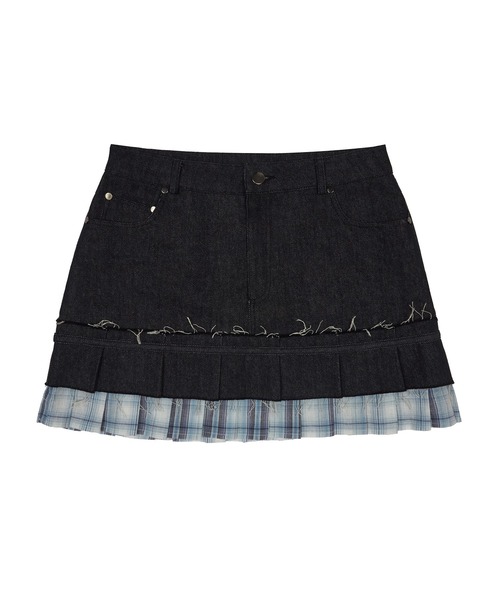 LUVISTRUE(ラヴイズトゥルー)の「SM DENIM MINI SKIRT(デニムスカート・レディース・ブルー・FREE)」の7枚目の写真