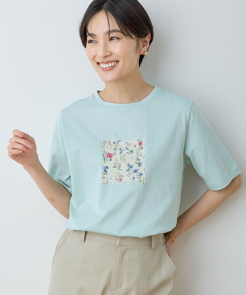 tシャツ 2025春夏新作 ラメカットソー レディース セール】2025年春夏【接触冷感・UVカット】オーガニックコットン