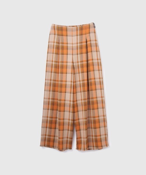 VICKY（ビッキー）の「カラミチェックパンツ≪手洗い可能≫（その他パンツ・レディース・ブラック系その他/オレンジ系その他/ブルー系その他・M）」の22枚目の写真