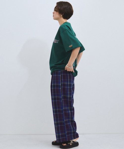 VICKY（ビッキー）の「カラミチェックパンツ≪手洗い可能≫（その他パンツ・レディース・ブラック系その他/オレンジ系その他/ブルー系その他・M）」の14枚目の写真