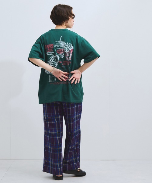 VICKY（ビッキー）の「カラミチェックパンツ≪手洗い可能≫（その他パンツ・レディース・ブラック系その他/オレンジ系その他/ブルー系その他・M）」の15枚目の写真