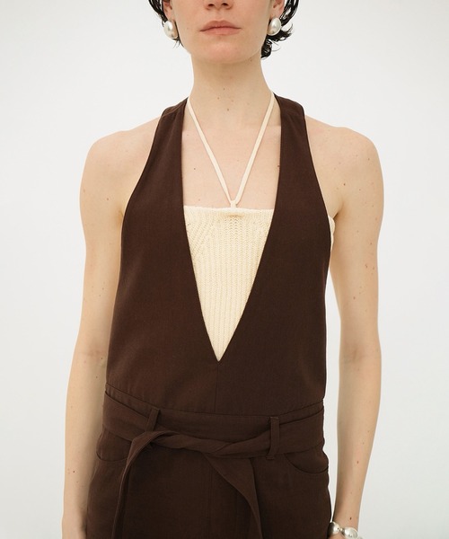 セール】HEATHER COTTON KNIT TUBETOP（チューブトップ）｜CLANE