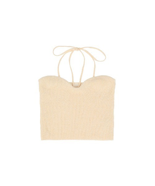 トップス CLANE HEATHER COTTON KNIT TUBETOP HEATHER COTTON KNIT TUBETOP（チューブトップ）｜CLANE（クラネ