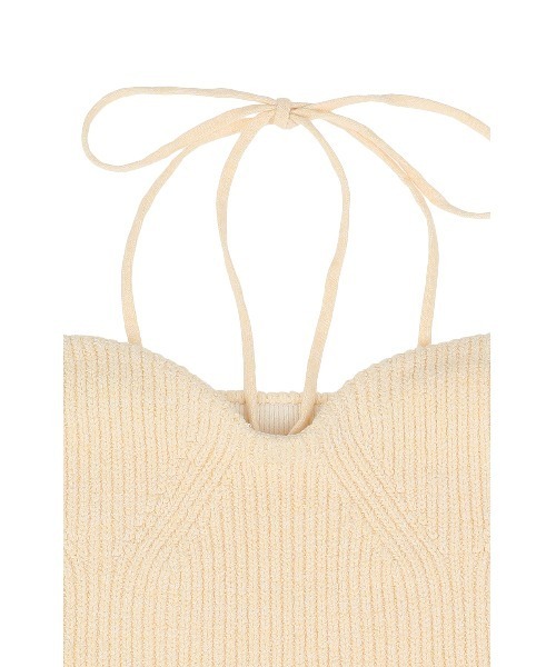 セール】HEATHER COTTON KNIT TUBETOP（チューブトップ）｜CLANE