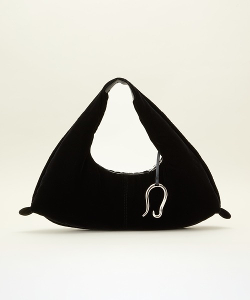 LE VERNIS(ル・ベルニ)の「LE VERNIS/ル・ベルニ POIR VELVET BAG(ハンドバッグ・レディース・ブラック/ブラウン/ブルー・ONE SIZE)」の2枚目の写真